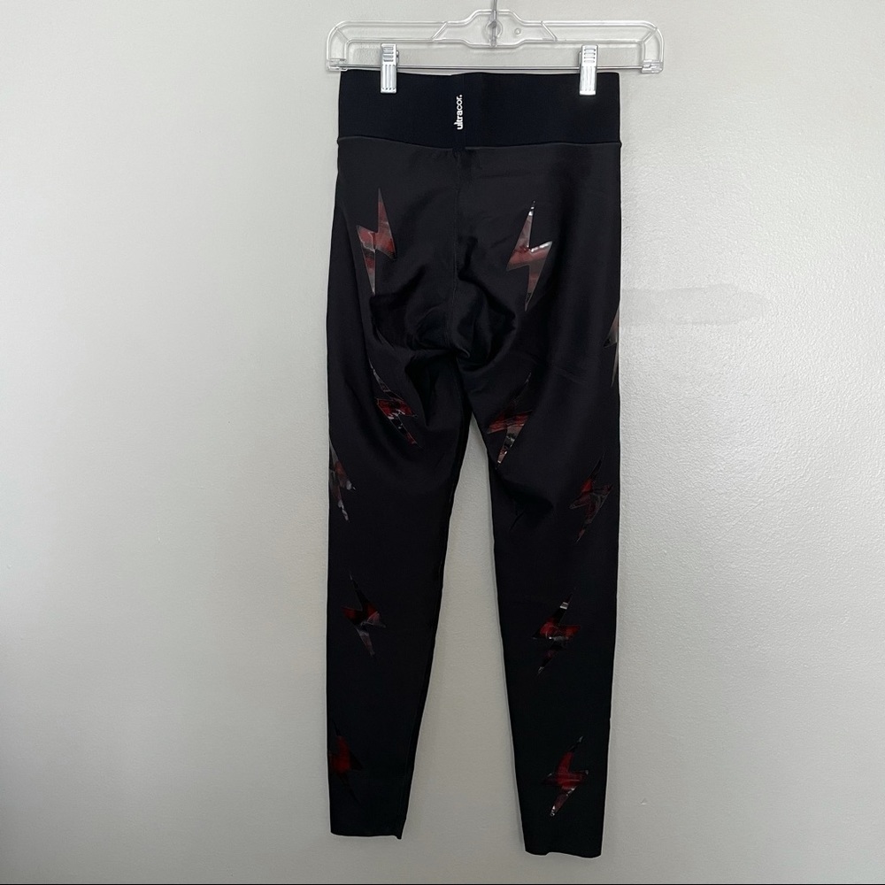 Ultracor High Rise Red Plaid Bolt Leggings